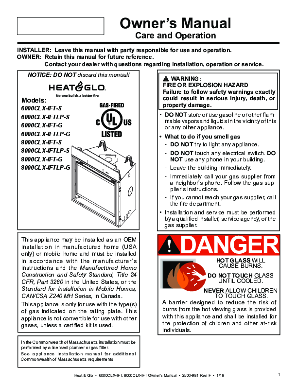 6000CLX-IFT-G Manual – Fire-Parts.com