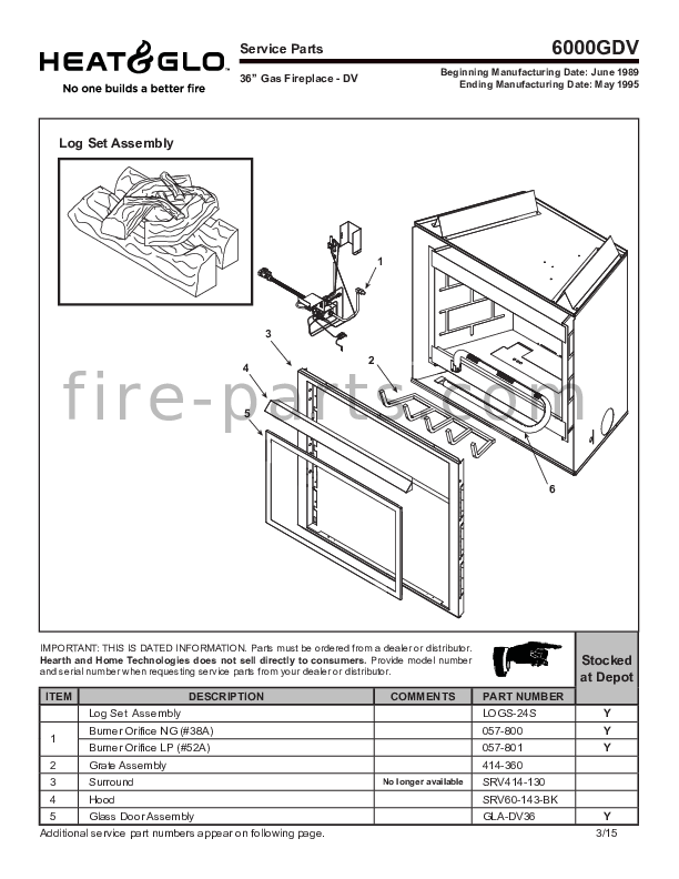 6000gdv Manual Fire Parts Com