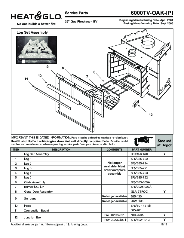 6000TV-OAK-IPI Manual – Fire-Parts.com