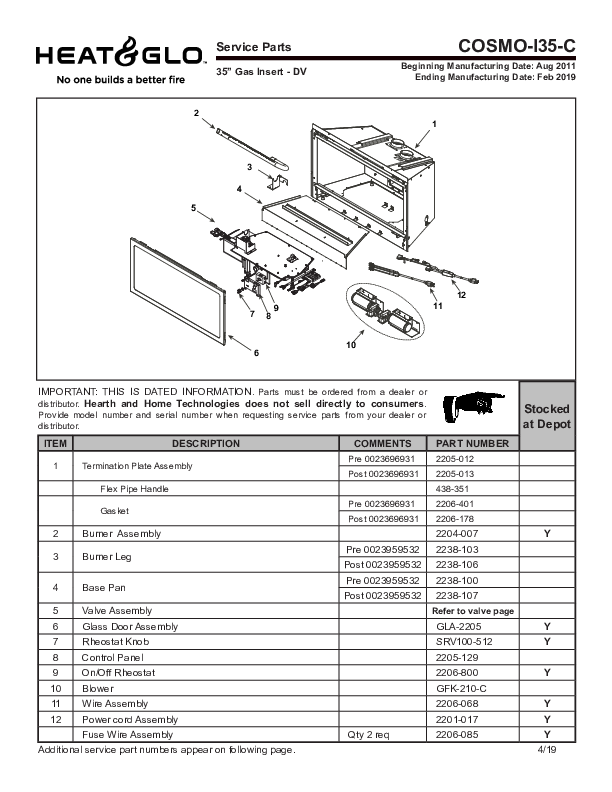 Cosmo-I35-C Manual – Fire-Parts.com
