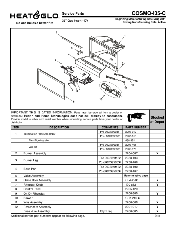 Cosmo-I35-C Manual – Fire-Parts.com