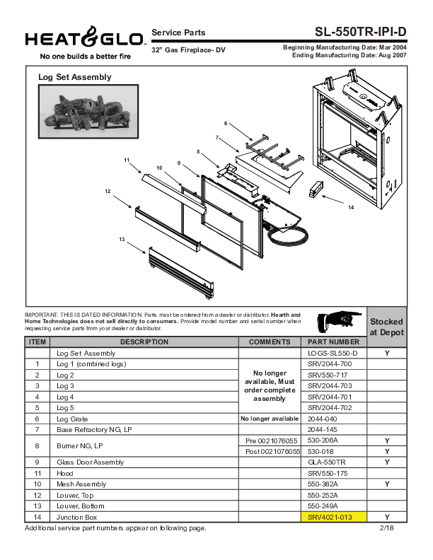 SL-550TR-IPI-D Manual – Fire-Parts.com