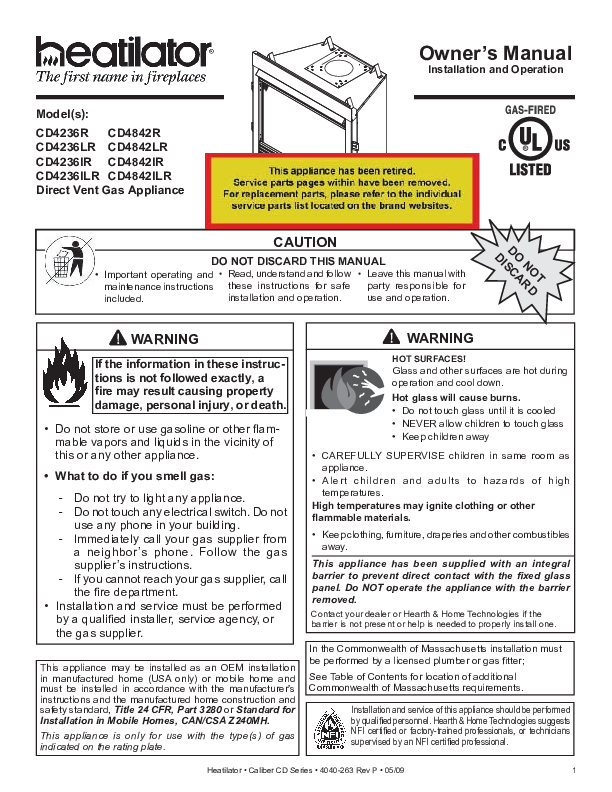 CD4236IR Manual – Fire-Parts.com