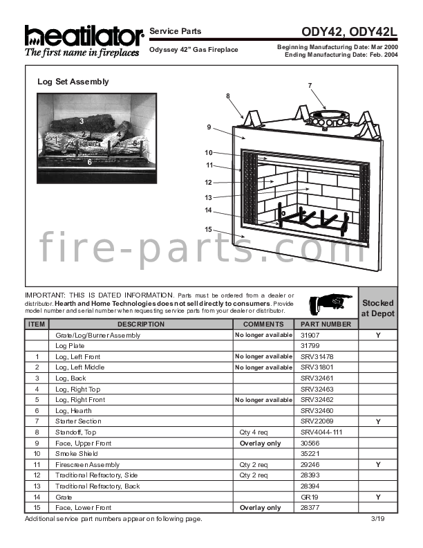 Ody42 Manual Fire Parts Com