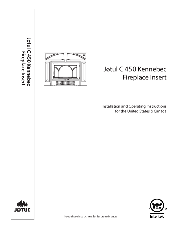JOTUL C 450 KENNEBEC Manual – Fire-Parts.com