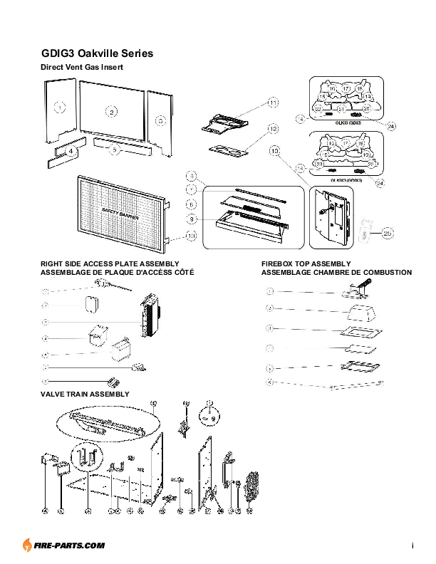 GDI3N, GDIG3N, GDIX3N, GDI3P, GDIG3P, GDIX3P Oakville™ G3 Gas